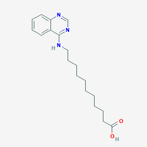 molecular formula C19H27N3O2 B7792310 11-[(Quinazolin-4-yl)amino]undecanoic acid 