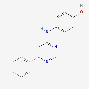 molecular formula C16H13N3O B7792360 4-[(6-Phenylpyrimidin-4-yl)amino]phenol CAS No. 927970-58-9