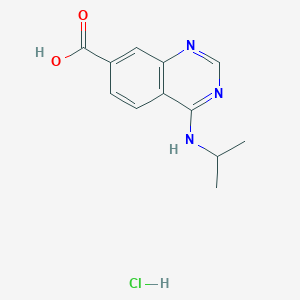 4-(Propan-2-ylamino)quinazoline-7-carboxylic acid;hydrochloride