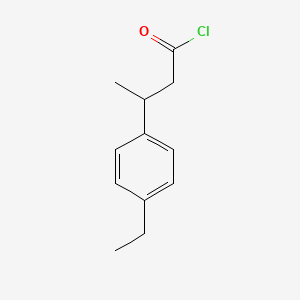 molecular formula C12H15ClO B7792433 3-(4-Ethylphenyl)butanoyl chloride 