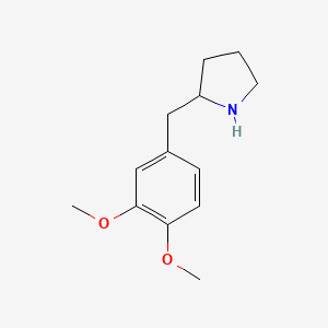 molecular formula C13H19NO2 B7792437 2-(3,4-Dimethoxybenzyl)pyrrolidine 