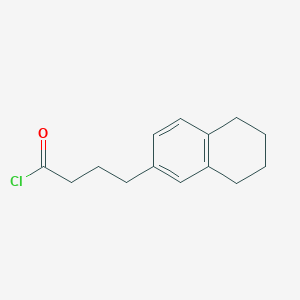 molecular formula C14H17ClO B7792445 4-(5,6,7,8-Tetrahydronaphthalen-2-yl)butanoyl chloride 