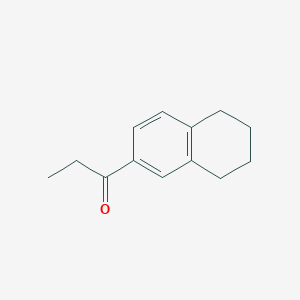 molecular formula C13H16O B7792451 1-(5,6,7,8-Tetrahydronaphthalen-2-yl)propan-1-one 