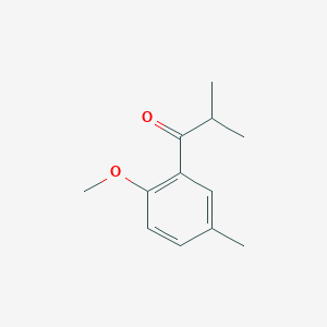 molecular formula C12H16O2 B7792471 1-(2-Methoxy-5-methylphenyl)-2-methylpropan-1-one CAS No. 30574-34-6