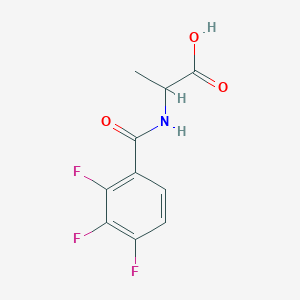 molecular formula C10H8F3NO3 B7792529 2-[(2,3,4-Trifluorophenyl)formamido]propanoic acid 
