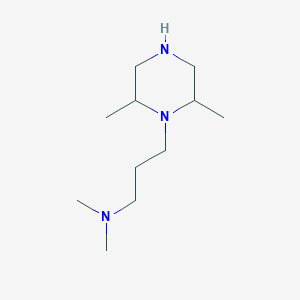 molecular formula C11H25N3 B7792606 [3-(2,6-Dimethylpiperazin-1-yl)propyl]dimethylamine 