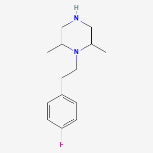 molecular formula C14H21FN2 B7792613 1-[2-(4-Fluorophenyl)ethyl]-2,6-dimethylpiperazine 