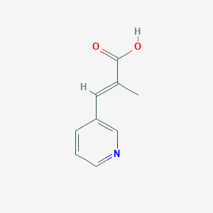 molecular formula C9H9NO2 B7792629 2-Methyl-3-(pyridin-3-yl)prop-2-enoic acid 