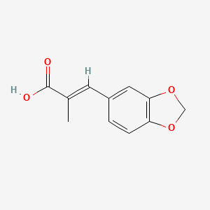 molecular formula C11H10O4 B7792633 (E)-3-(1,3-benzodioxol-5-yl)-2-methylprop-2-enoic acid CAS No. 109619-79-6