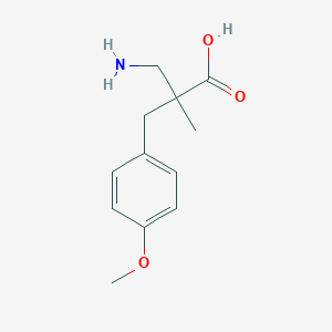 3-Amino-2-[(4-methoxyphenyl)methyl]-2-methylpropanoicacid
