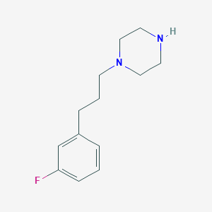 molecular formula C13H19FN2 B7792675 1-[3-(3-Fluorophenyl)propyl]piperazine 