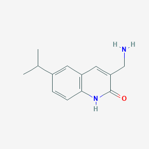3-(Aminomethyl)-6-(propan-2-yl)-1,2-dihydroquinolin-2-one
