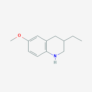 molecular formula C12H17NO B7792743 3-Ethyl-6-methoxy-1,2,3,4-tetrahydroquinoline 