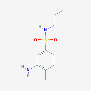 molecular formula C10H16N2O2S B7792760 3-amino-4-methyl-N-propylbenzenesulfonamide 