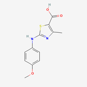 molecular formula C12H12N2O3S B7792784 2-[(4-methoxyphenyl)amino]-4-methyl-1,3-thiazole-5-carboxylic Acid CAS No. 436094-69-8