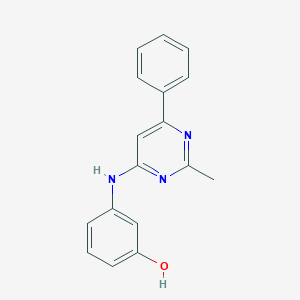 molecular formula C17H15N3O B7792826 3-[(2-Methyl-6-phenylpyrimidin-4-yl)amino]phenol 