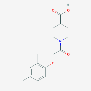molecular formula C16H21NO4 B7792907 1-[2-(2,4-dimethylphenoxy)acetyl]piperidine-4-carboxylic Acid 