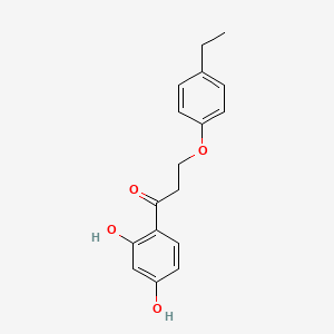 1-(2,4-Dihydroxyphenyl)-3-(4-ethylphenoxy)propan-1-one