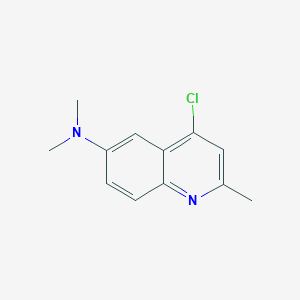 molecular formula C12H13ClN2 B7792957 4-chloro-N,N,2-trimethylquinolin-6-amine 
