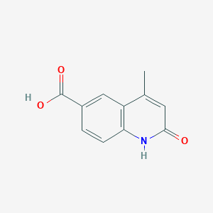 molecular formula C11H9NO3 B7792965 2-Hydroxy-4-methylquinoline-6-carboxylic acid 