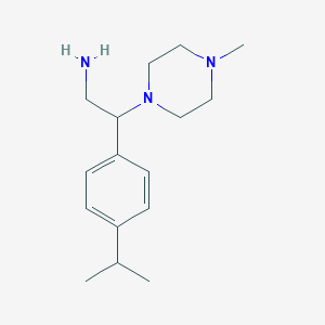 molecular formula C16H27N3 B7793020 2-(4-Methylpiperazin-1-yl)-2-(4-propan-2-ylphenyl)ethanamine 