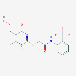 molecular formula C16H16F3N3O3S B7793060 CID 16876665 