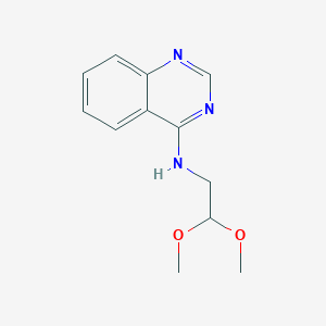 molecular formula C12H15N3O2 B7793101 N-(2,2-dimethoxyethyl)quinazolin-4-amine 