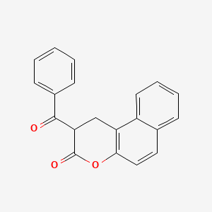 molecular formula C20H14O3 B7793106 2-benzoyl-1H-benzo[f]chromen-3(2H)-one 