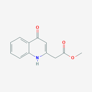molecular formula C12H11NO3 B7793114 Methyl 2-(4-oxo-1,4-dihydroquinolin-2-yl)acetate 