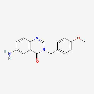 4(3H)-Quinazolinone, 6-amino-3-[(4-methoxyphenyl)methyl]-