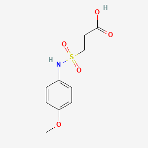 molecular formula C10H13NO5S B7793137 3-[(4-Methoxyphenyl)sulfamoyl]propanoic acid 