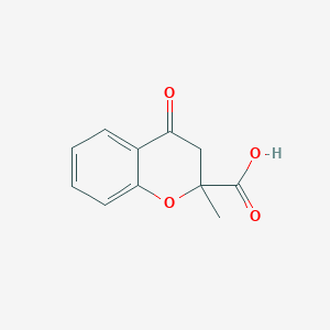 molecular formula C11H10O4 B7793170 3,4-dihydro-2-methyl-4-oxo-2H-1-benzopyran-2-carboxylic acid 
