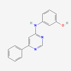 molecular formula C16H13N3O B7793187 3-[(6-Phenylpyrimidin-4-yl)amino]phenol 