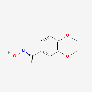 molecular formula C9H9NO3 B7793283 2,3-Dihydrobenzo[b][1,4]dioxine-6-carbaldehyde oxime 