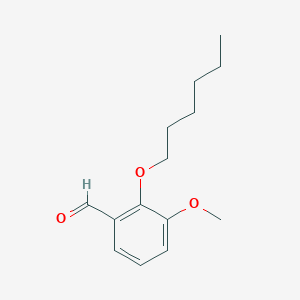 molecular formula C14H20O3 B7793291 2-(Hexyloxy)-3-methoxybenzaldehyde 