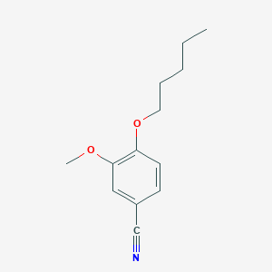 molecular formula C13H17NO2 B7793293 3-甲氧基-4-(戊氧基)苯甲腈 