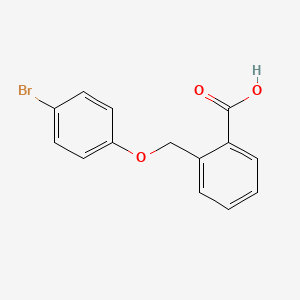 molecular formula C14H11BrO3 B7793297 o-(p-Bromophenoxymethyl)benzoic acid 