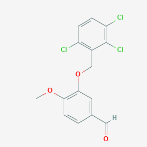 4-Methoxy-3-[(2,3,6-trichlorophenyl)methoxy]benzaldehyde