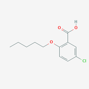 molecular formula C12H15ClO3 B7793395 5-Chloro-2-(pentyloxy)benzoic acid CAS No. 27830-14-4