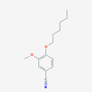 molecular formula C14H19NO2 B7793399 4-Hexyloxy-3-methoxybenzonitrile 