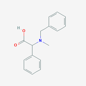 molecular formula C16H17NO2 B7793402 2-(Benzyl(methyl)amino)-2-phenylacetic acid 