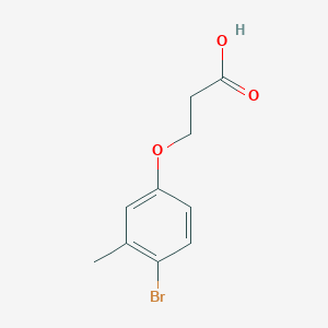 molecular formula C10H11BrO3 B7793415 3-(4-Bromo-3-methyl-phenoxy)-propionic acid 