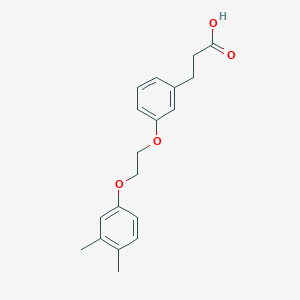 molecular formula C19H22O4 B7793422 3-(2-(o-Xylene-4-yloxy)ethoxy)hydrocinnamic acid 