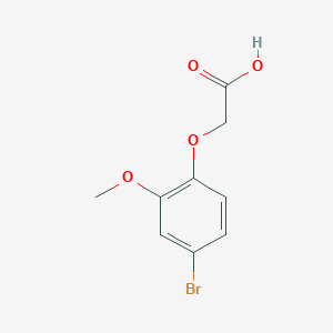molecular formula C9H9BrO4 B7793429 2-(4-Bromo-2-methoxyphenoxy)acetic acid 