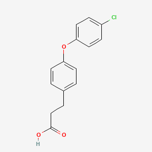 molecular formula C15H13ClO3 B7793436 3-(4-(4-Chlorophenoxy)phenyl)propanoic acid CAS No. 73980-33-3