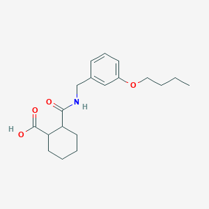 molecular formula C19H27NO4 B7793443 2-[(3-Butoxybenzyl)carbamoyl]cyclohexanecarboxylic acid 