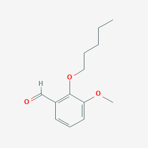molecular formula C13H18O3 B7793468 3-Methoxy-2-(pentyloxy)benzaldehyde CAS No. 101267-80-5