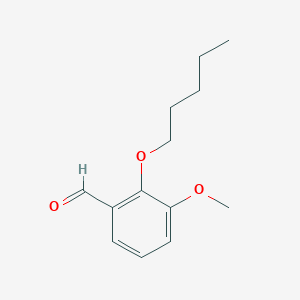 B7793468 3-Methoxy-2-(pentyloxy)benzaldehyde CAS No. 101267-80-5