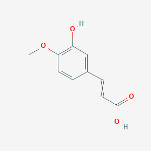 molecular formula C10H10O4 B7793470 3-Hydroxy-4-methoxycinnamic acid 