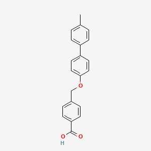 molecular formula C21H18O3 B7793504 4-[[4-(4-Methylphenyl)phenoxy]methyl]benzoic acid 